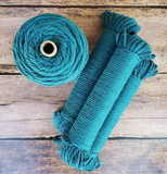 Aster & Vine Recycled Cotton Rope 1 kg Cone - 5 mm 3 Strand