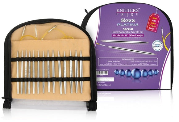 Knitter's Pride Nova Platina Interchangeable Special Needle Set - 16