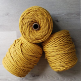 Aster & Vine Recycled Cotton Rope 1 kg Cone - 5 mm 3 Strand