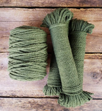 Aster & Vine Recycled Cotton Rope 1 kg Cone - 5 mm 3 Strand