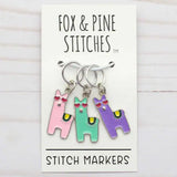Fox & Pine Charm Ring Stitch Markers