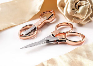 Rose Gold Folding Scissors - 4"